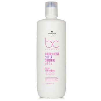 BC Bonacure pH 4.5 Color Freeze Silver Shampoo (For Grey & Lightened Hair) - 1000ml/33.8oz