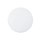 22" White Wood Round Pedestal End Table