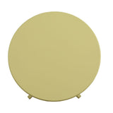 22" Light Yellow Wood Round Pedestal End Table