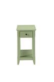 23" Pale Green Single Drawer End Table