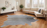 6' X 7' Natural Cowhide Cowhide Print Area Rug