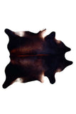 6' X 7' Black And White Cowhide Cowhide Print Area Rug