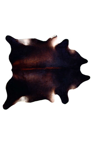 6' X 7' Black And White Cowhide Cowhide Print Area Rug