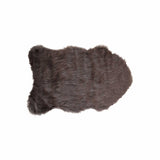 2' X 3' Chocolate Faux Sheepskin Shag Area Rug