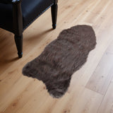 2' X 3' Chocolate Faux Sheepskin Shag Area Rug