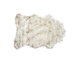 2' X 3' Tan Faux Sheepskin Ombre Area Rug