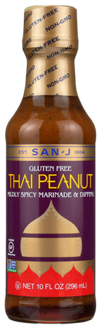 San-J Thai Peanut Cooking Sauce (6x10 Oz)