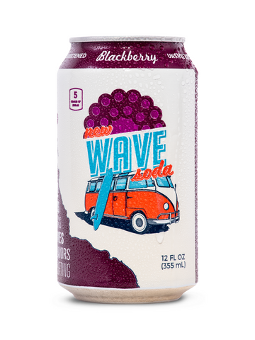 WAVE BLACKBERRY SODA ( 12 X 12 OZ   )