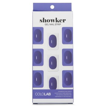 Showker Gel Nail Strip # CSF412 Denim Blue - 1pcs