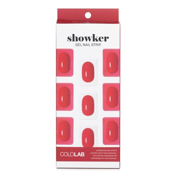 Showker Gel Nail Strip # CSF511 Kiss You Red - 1pcs