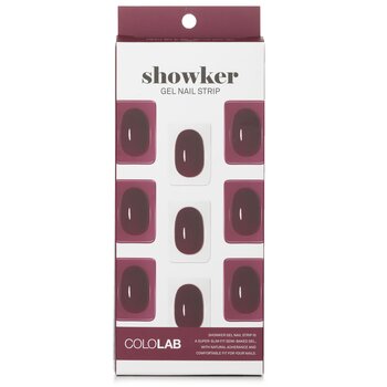 Showker Gel Nail Strip # CSF512 Better Deep Red - 1pcs