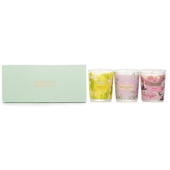 3 Votive Set: Sakura, Jasmine, Rose & Cranberry, Ginger Lily - 3pcs