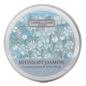 100% Beeswax Mini Tin Candle - # Midnight Jasmine (Arabian Jasmine & White Musk) - 1pcs