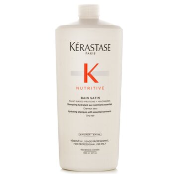 Nutritive Bain Satin Hydrating Shampoo With Essential Nutriments (Dry Hair) - 1000ml/34oz