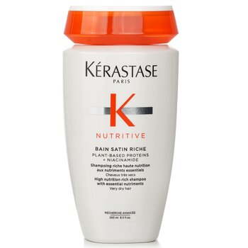 Nutritive Bain Satin Riche High Nutrition Rich Shampoo With Essential Nutriments (Very Dry Hair) - 250ml/8.5oz