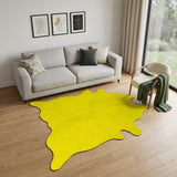 72" X 84" Yellow Cowhide - Rug