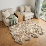 72" X 72" Gradient Chocolate Octo Sheepskin - Area Rug