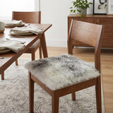 17" X 17" Gray Genuine Sheepskin Chair Pad