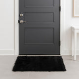 3' X 5' Black Shag Area Rug