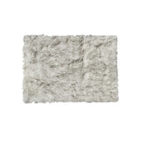 5' X 8' Gray Faux Fur Ombre Flokati Washable Area Rug