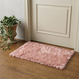 2' X 3' Dusty Rose Shag Area Rug