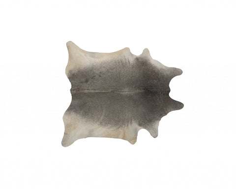 5' X 7' Gray Cowhide Area Rug
