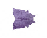 5' X 7' Purple Cowhide Hand Tufted Area Rug