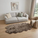 5' X 7' Brown And Black Cowhide Area Rug