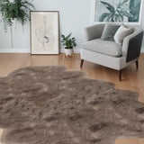 5' X 7' Brown And Black Cowhide Area Rug