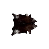 5' X 7' Brown And White Cowhide Cowhide Print Area Rug