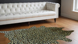 5' X 7' Brown And Black Cowhide Area Rug