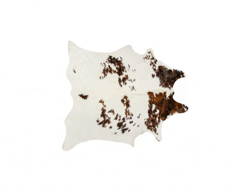 5' X 7' Brown And White Cowhide Area Rug