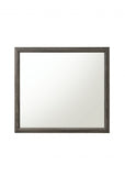 35" Gray Wood Framed Accent Mirror