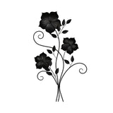 Distressed Chic Metal Flower Wall Decor