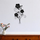 Distressed Chic Metal Flower Wall Decor