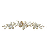 38" Champagne Flower Metal Wall Decor