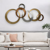 Multi-Metallic Ring Wall Decor