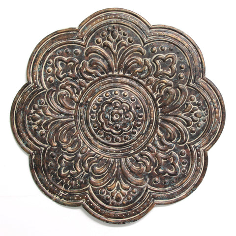 18" X 18" Brown Metal Novelty