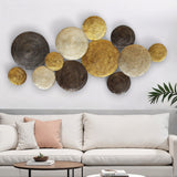 Multi-Metallic Circles Wall Decor