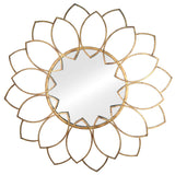 32" Antiqued Bronze Novelty Metal Framed Accent Mirror