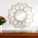 32" Antiqued Bronze Novelty Metal Framed Accent Mirror
