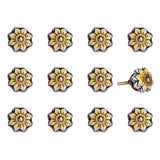 1.5" X 1.5" X 1.5" Yellow Blue And Red  Knobs 12 Pack