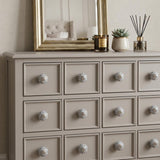 1.5" X 1.5" X 1.5" Blue Cream (Beige) With Silver  Knobs 12 Pack