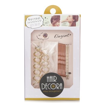 Cute Hairpin Set (Pink And Gold Combination) - 1pc