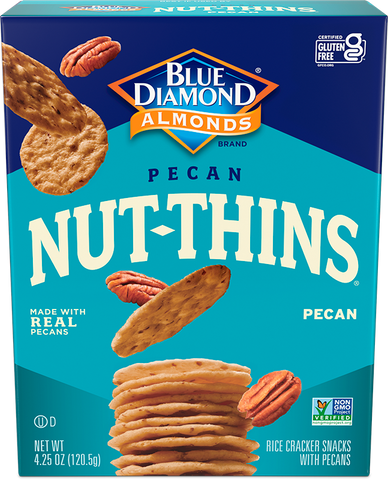 Blue Diamond Pecan Nut Thin Crackers (12x4.25 Oz)