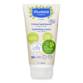 Organic Hydrating Face And Body Cream with Olive Oil (Fragrance Free) - 150ml/5oz