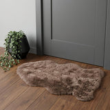 2' X 3' Taupe Genuine Sheepskin Shag Area Rug