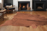 6' X 7' Brown Cowhide Area Rug