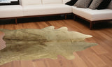 6' X 7' Gold Cowhide Cowhide Print Area Rug