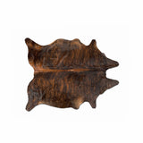5' X 7' Brown And Black Cowhide Cowhide Print Area Rug